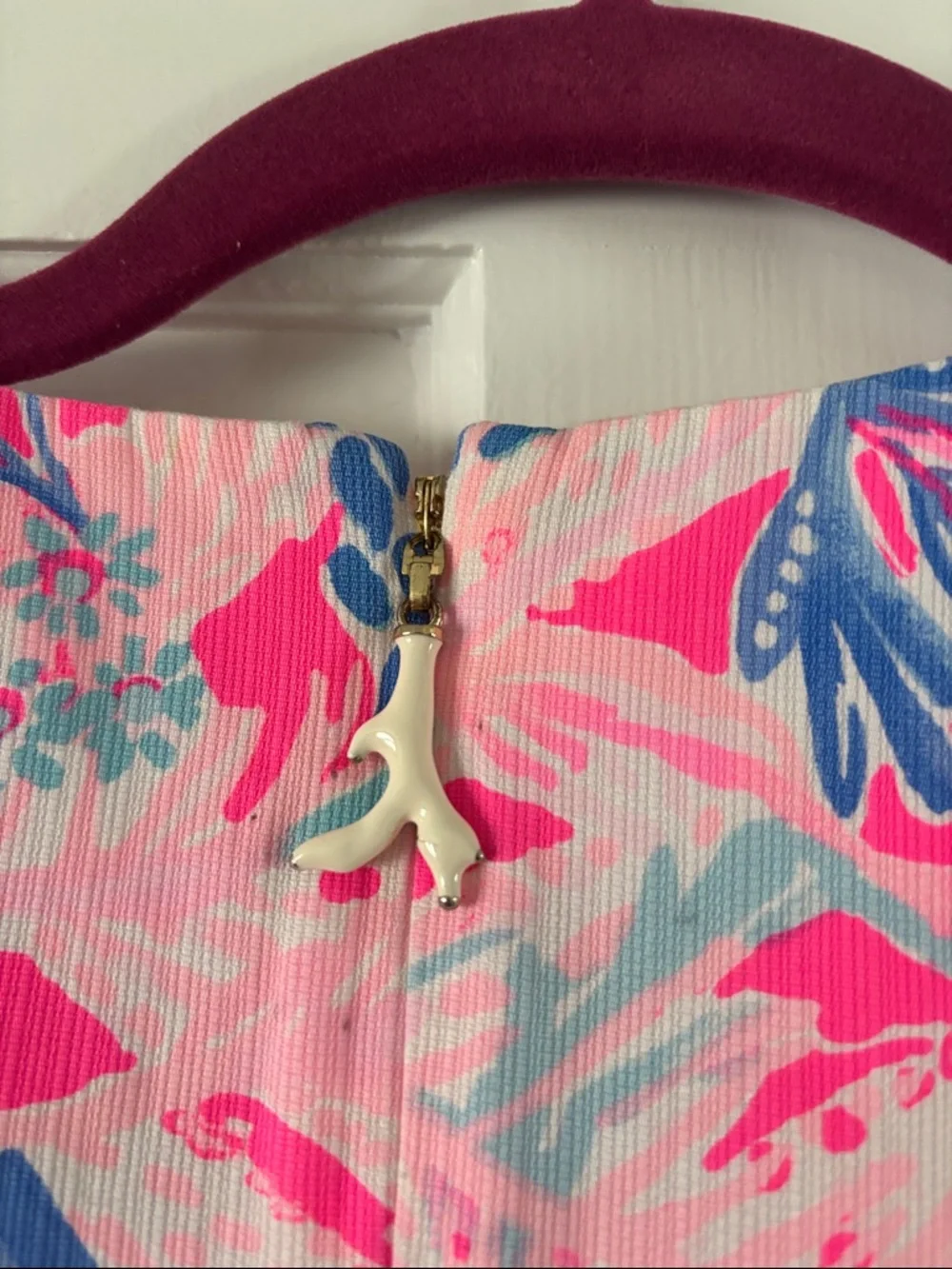 Lilly Pulitzer Pink and Blue Floral Shift Dress - Picture 7 of 12